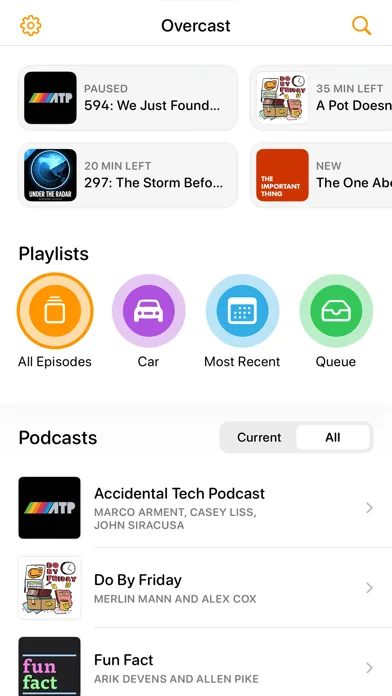 Overcast: Podcast App screenshot 1