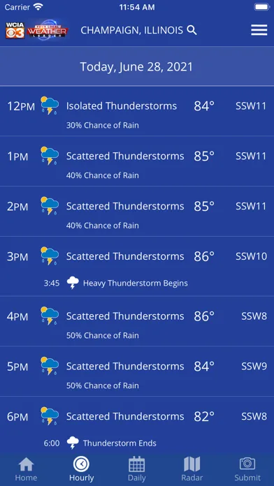 WCIA 3 Weather screenshot 2