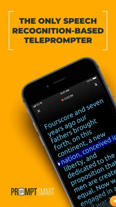 PromptSmart Pro - Teleprompter screenshot 1