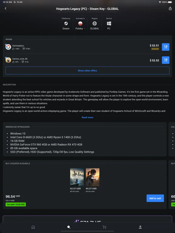 G2A screenshot 2