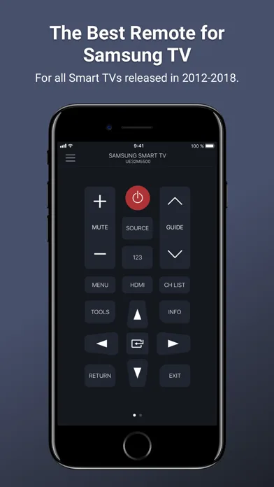 Remotie: remote for Samsung TV screenshot 1