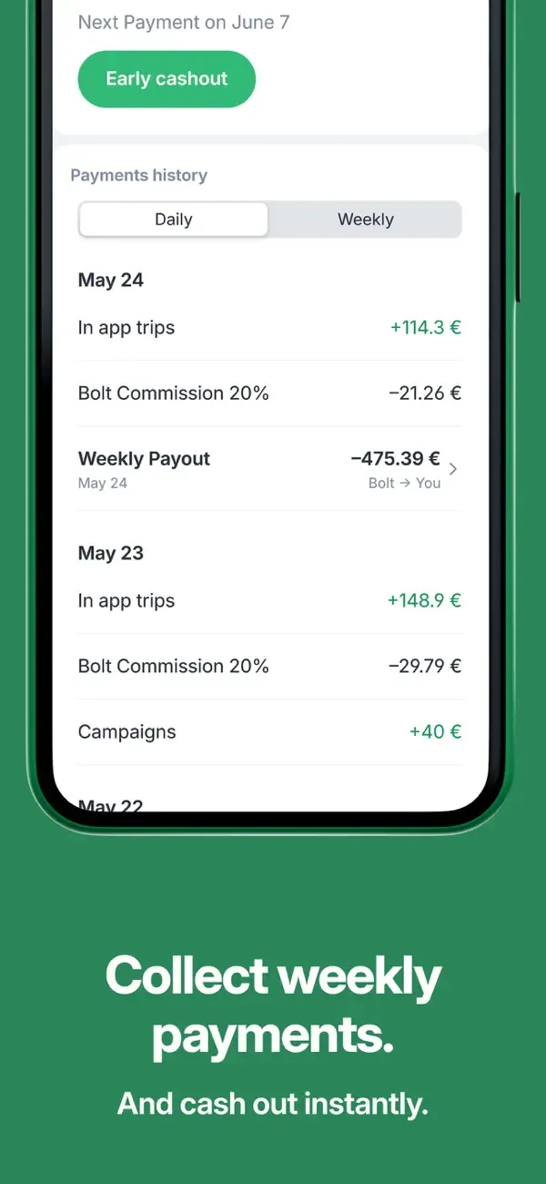 Bolt Driver: Drive & Earn screenshot 4