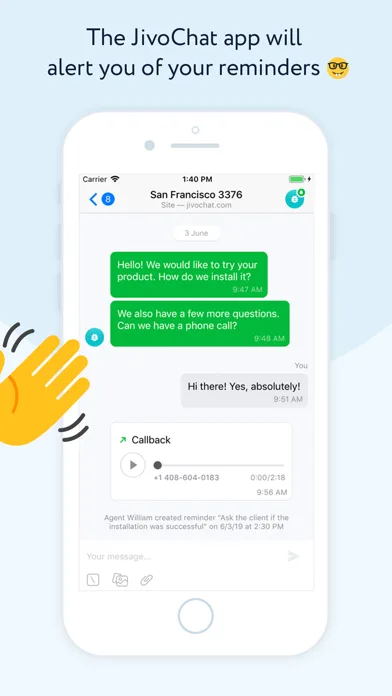 JivoChat screenshot 2