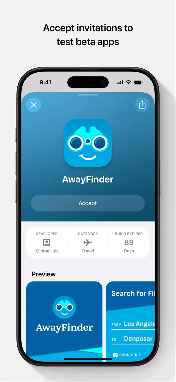 TestFlight screenshot 2