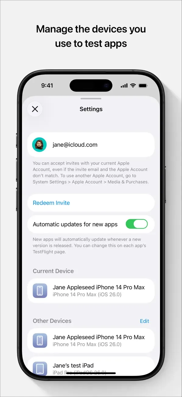 TestFlight screenshot 4