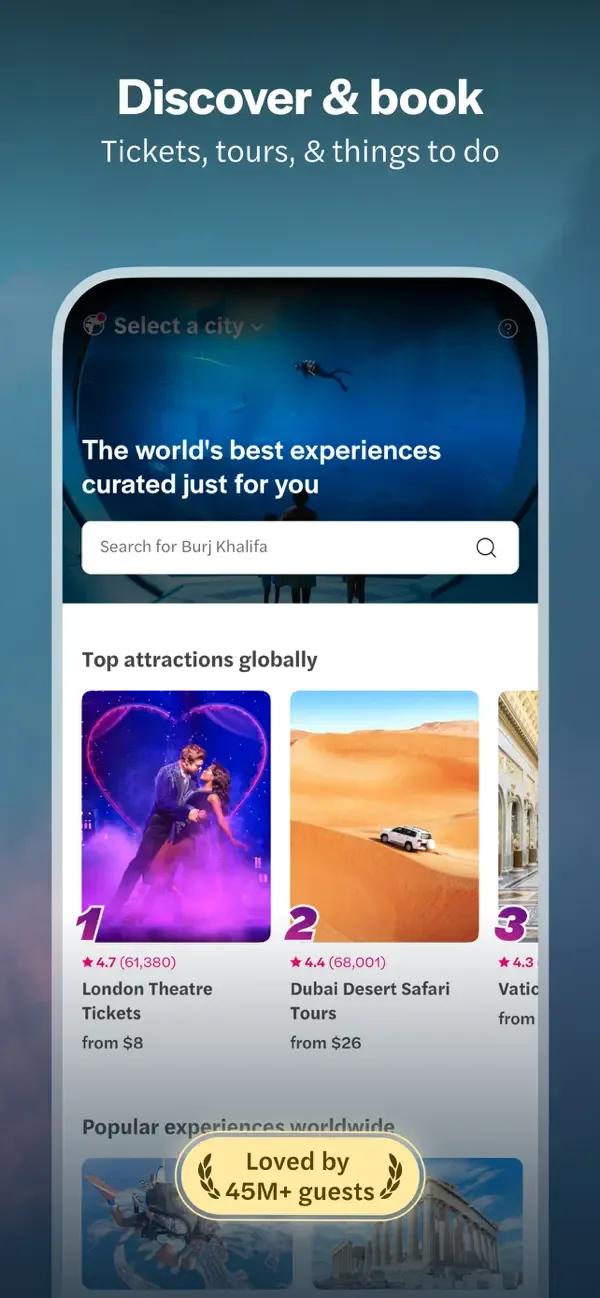 Headout: Travel Experiences screenshot 1