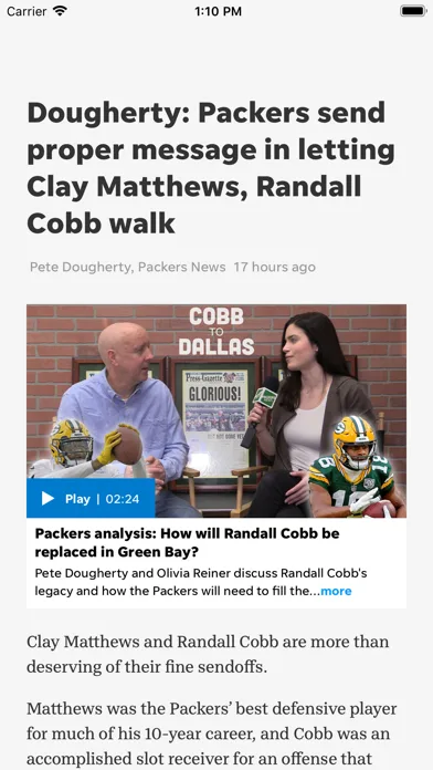 Packers News screenshot 2