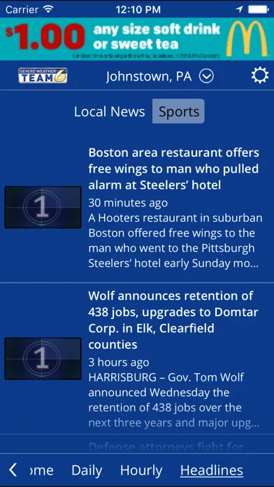 WJAC WX screenshot 4