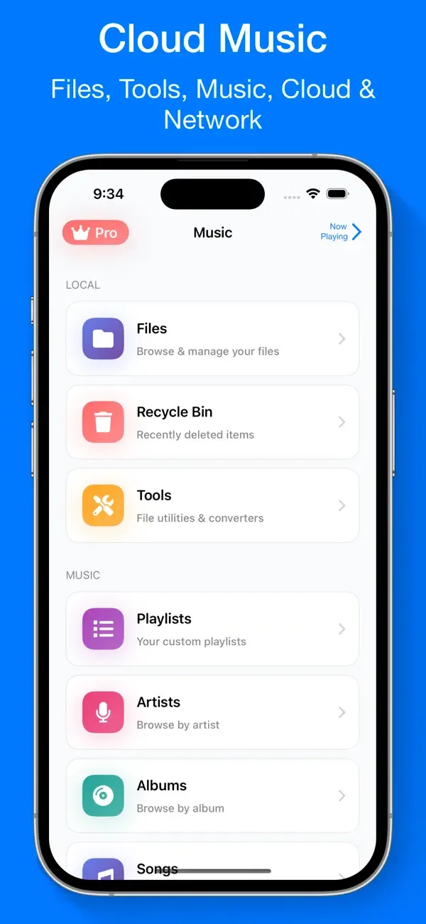 Cloud Music Player for Clouds screenshot 1