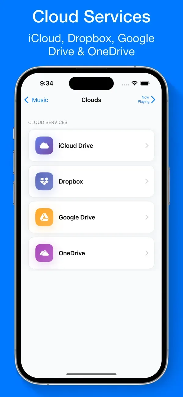 Cloud Music Player for Clouds screenshot 2