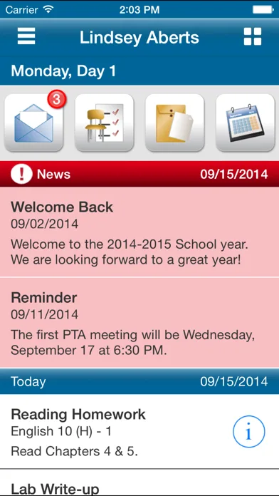 eSchoolPLUS Family screenshot 1