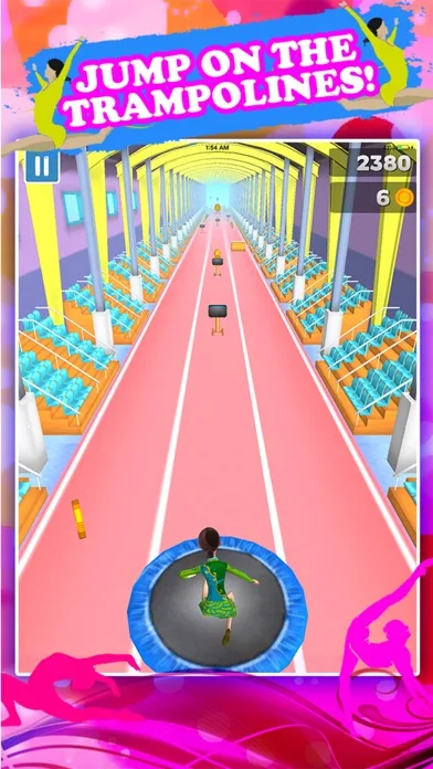 American Gymnastics Girly Girl Run Game FREE screenshot 1