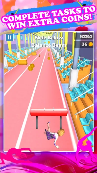 American Gymnastics Girly Girl Run Game FREE screenshot 2