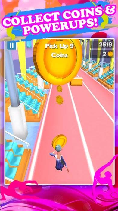 American Gymnastics Girly Girl Run Game FREE screenshot 3