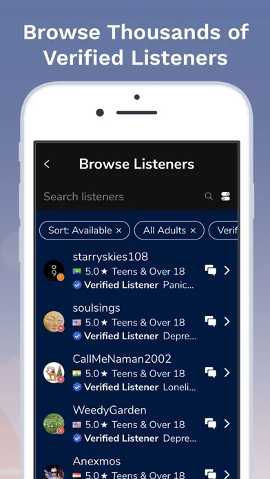 7 Cups: Online Therapy & Chat screenshot 2