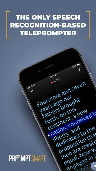 PromptSmart Lite Teleprompter screenshot 1