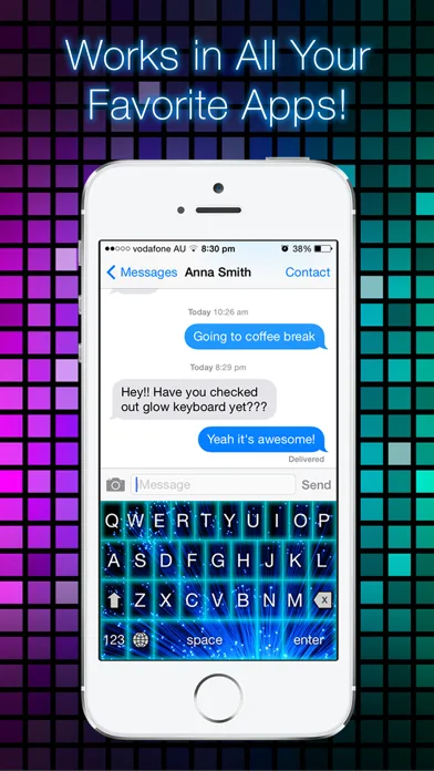 Glow Keyboard Customize Theme screenshot 3