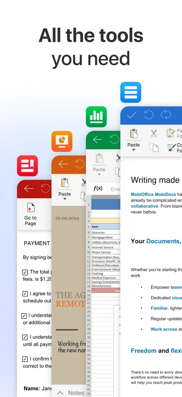 MobiOffice・Word Docs・Excel・PDF screenshot 2