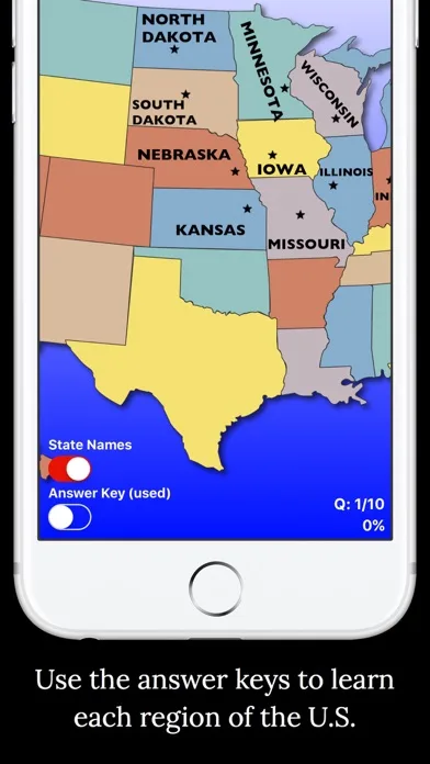 United States Map Quiz screenshot 1