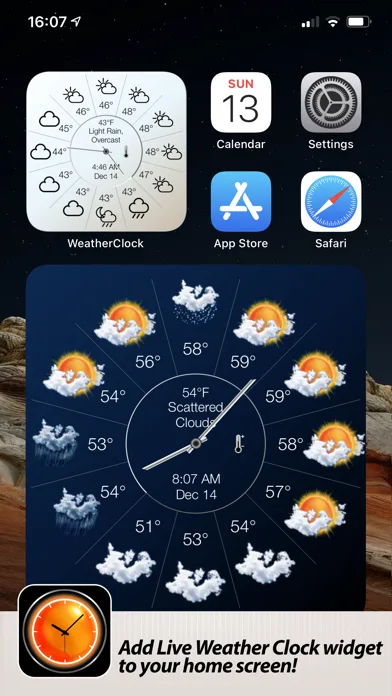 Weather Clock Widget screenshot 1