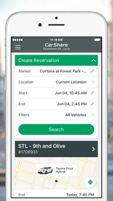 Enterprise CarShare screenshot 2