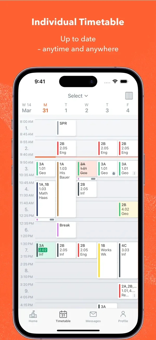 Untis Mobile screenshot 1