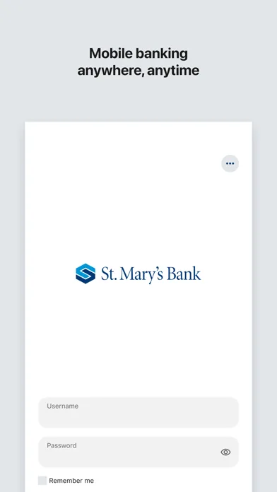 St. Mary's Bank Mobile Banking screenshot 1