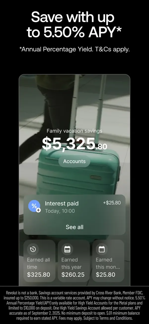 Revolut: Send, spend and save screenshot 2