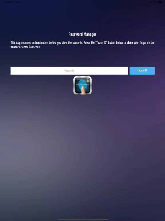 Finger Vault Password Manager screenshot 4