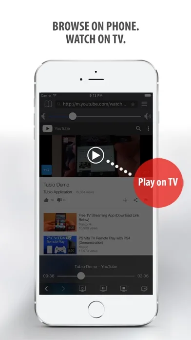 Tubio - Cast Web Videos to TV screenshot 2