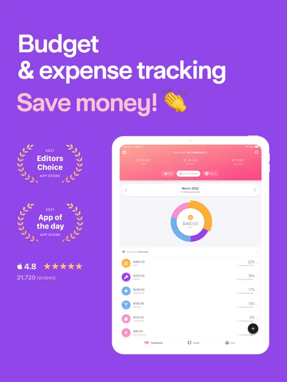 Buddy: Budget Planner App screenshot 1