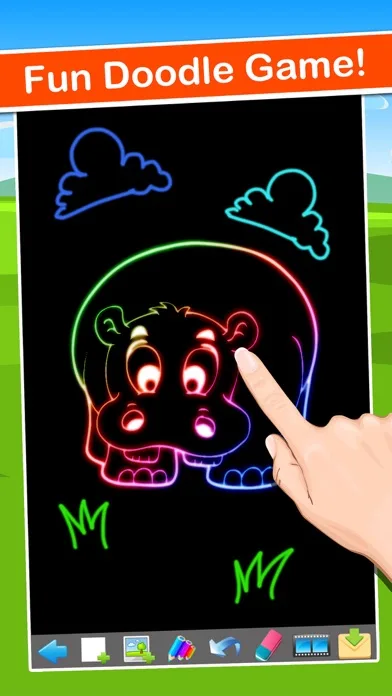 Doodle Draw Coloring Book Pad - fun color & paint on drawing Christmas game for kids (boys & girls) screenshot 1