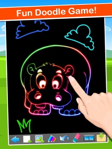 Doodle Draw Coloring Book Pad - fun color & paint on drawing Christmas game for kids (boys & girls) screenshot 5