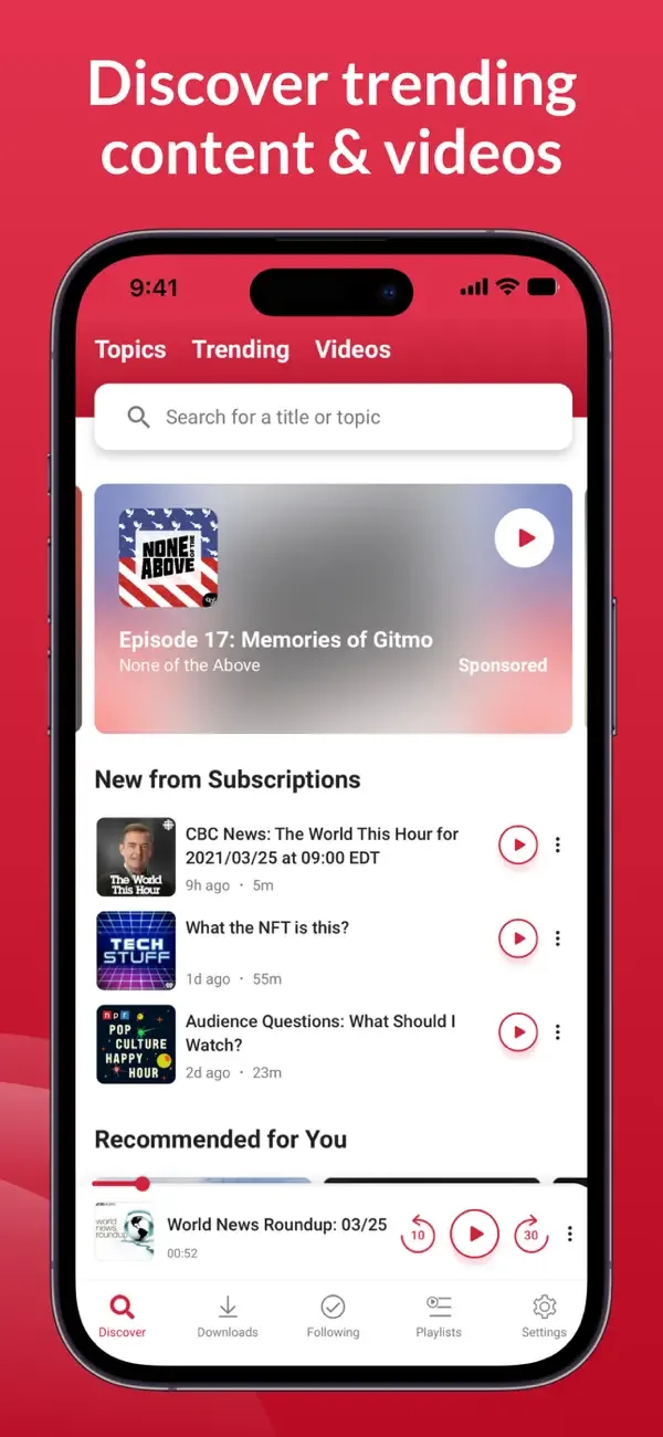 Player FM — Podcast App screenshot 4