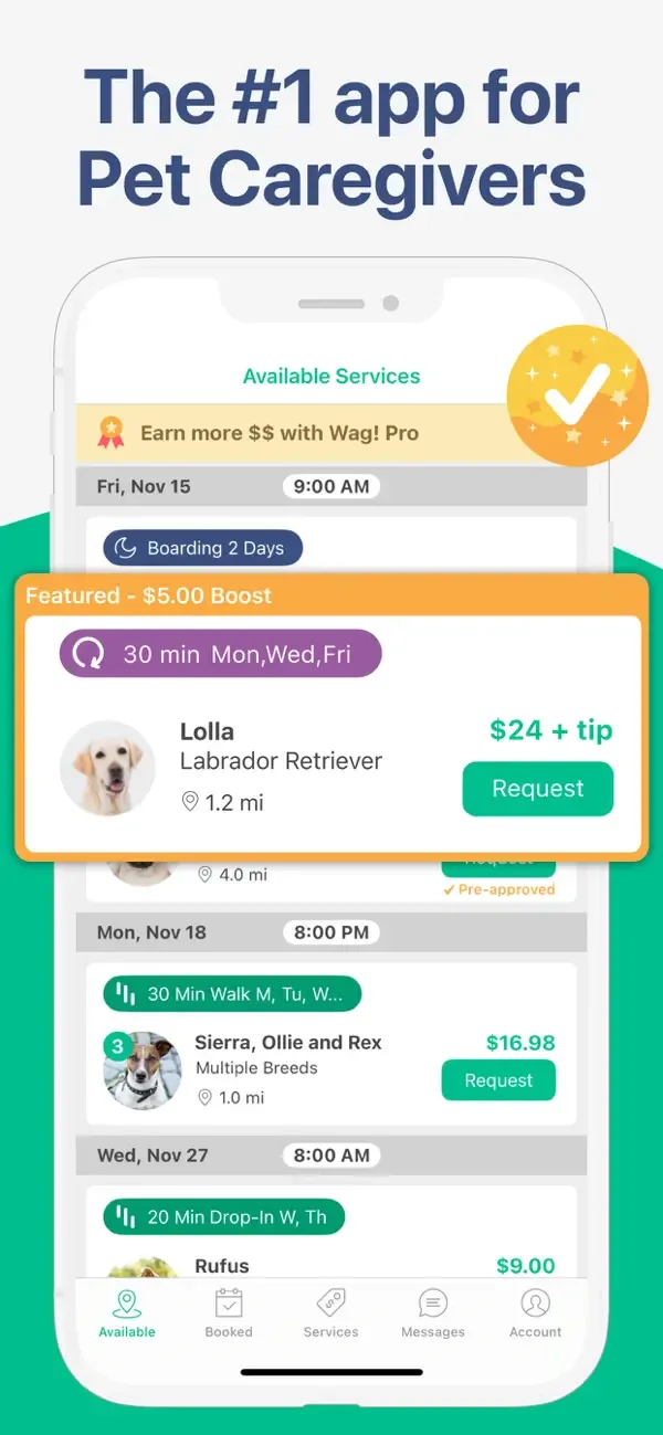Wag! Pet Caregiver screenshot 1