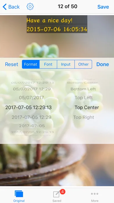 Timestamp photo and video screenshot 4