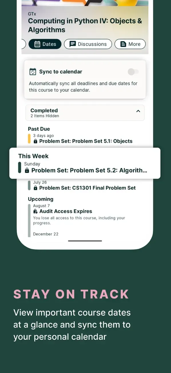edX online learning screenshot 4
