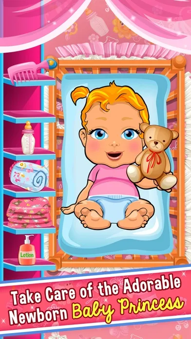 Princess Baby Salon Doctor Kids Games Free screenshot 2