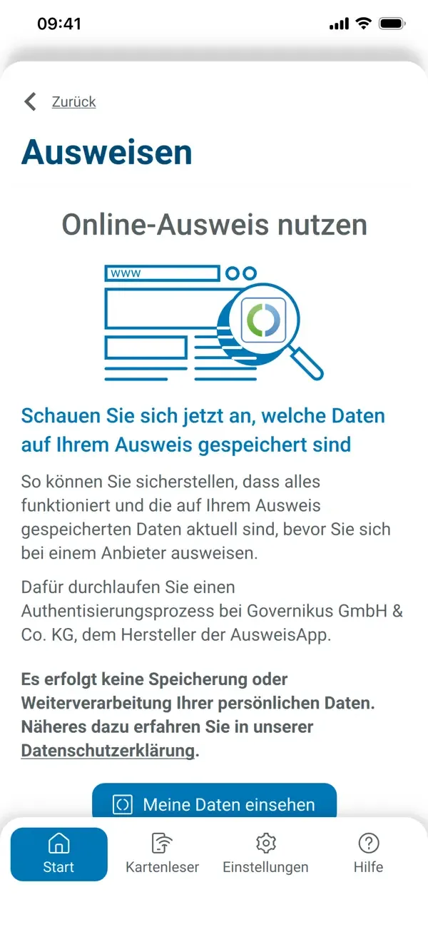AusweisApp Bund screenshot 3