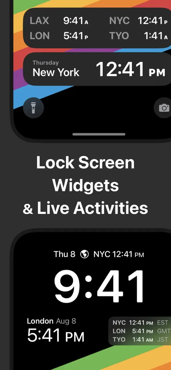 World Clock Time Zone Widgets screenshot 3