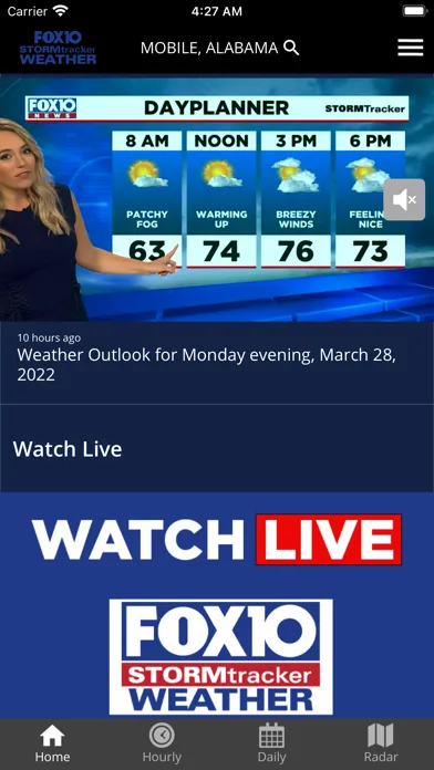 FOX10 Weather Mobile Alabama screenshot 2