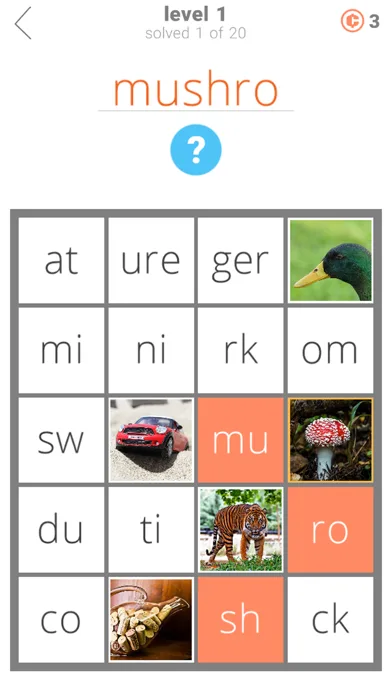 1 Pic 1 Clue: Word Search Game screenshot 1