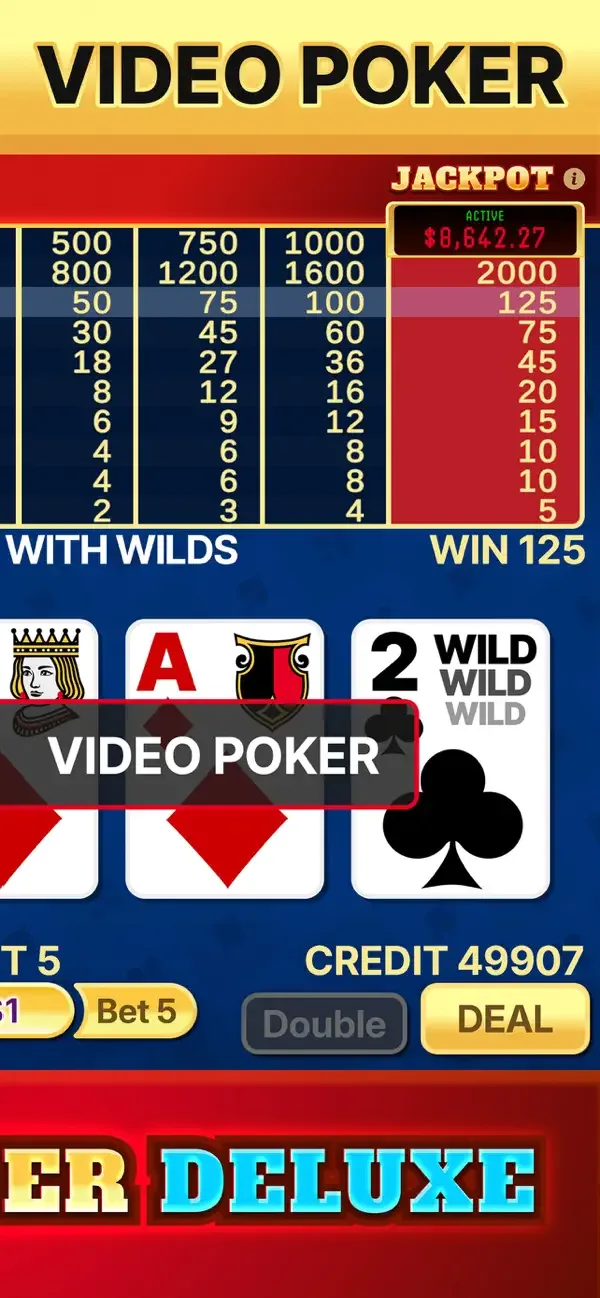 Video Poker Deluxe screenshot 2