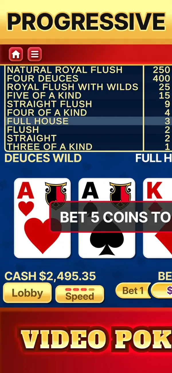 Video Poker Deluxe screenshot 4