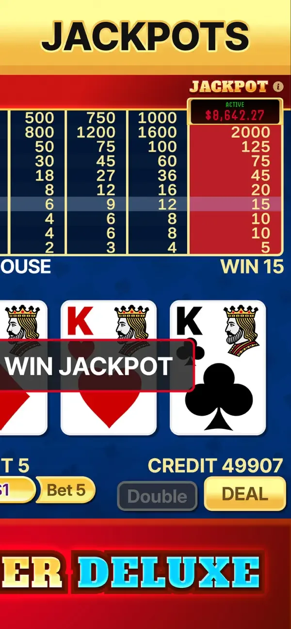 Video Poker Deluxe screenshot 5