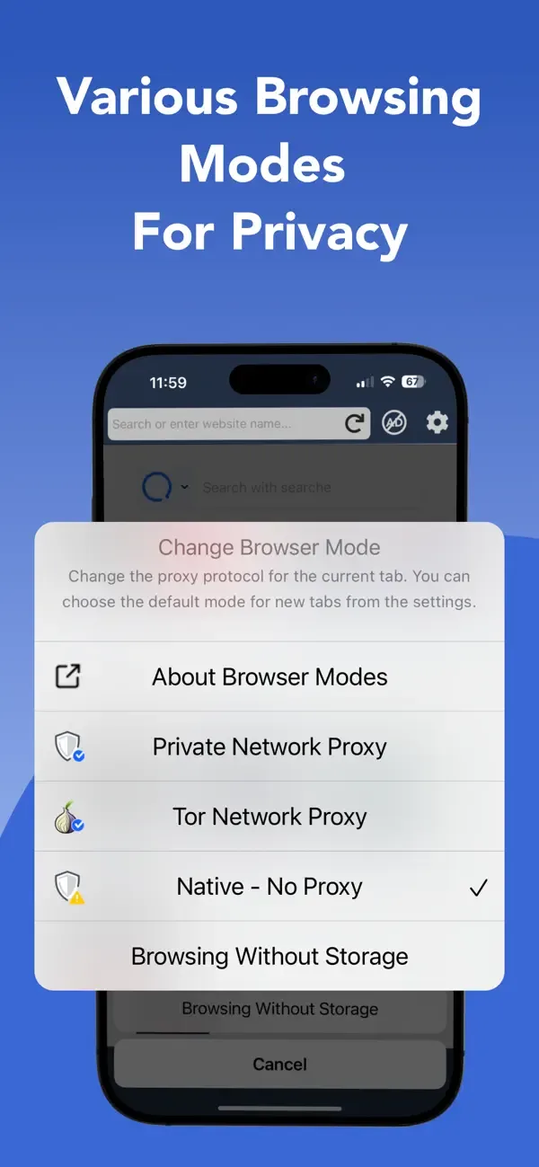 Onion Browser : Private VPN screenshot 5
