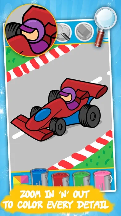 Best coloring book: Cars screenshot 1