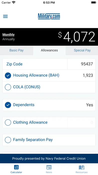 Military Pay by Military.com screenshot 2