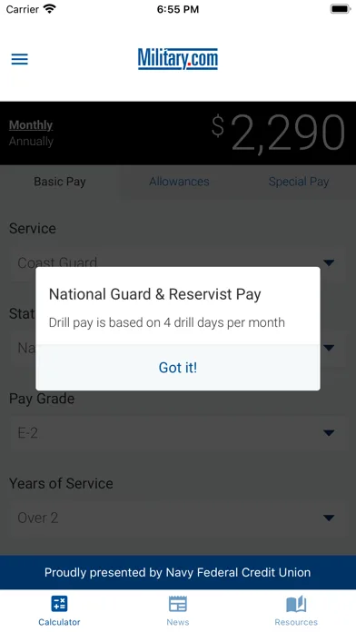 Military Pay by Military.com screenshot 4