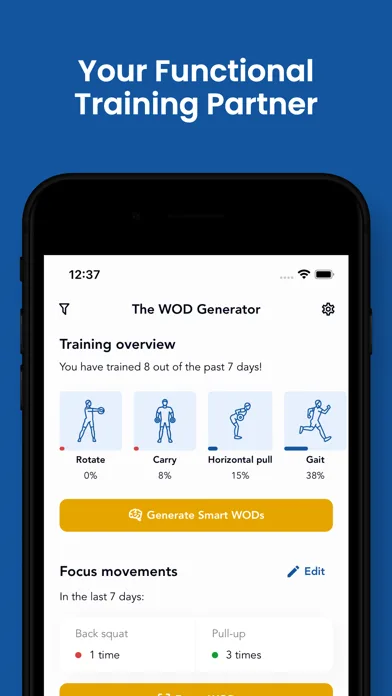 The WOD Generator: Workout screenshot 1